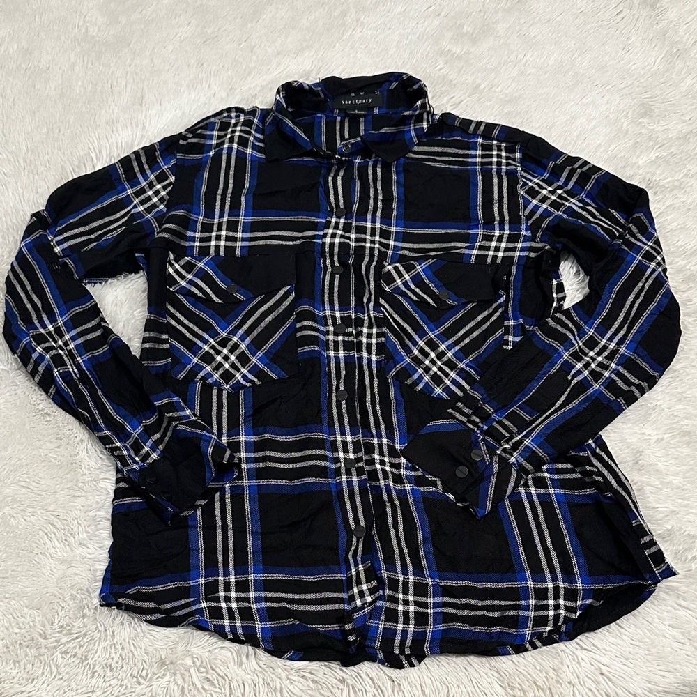 🦎 Sanctuary Plaid Button Up Shirt
